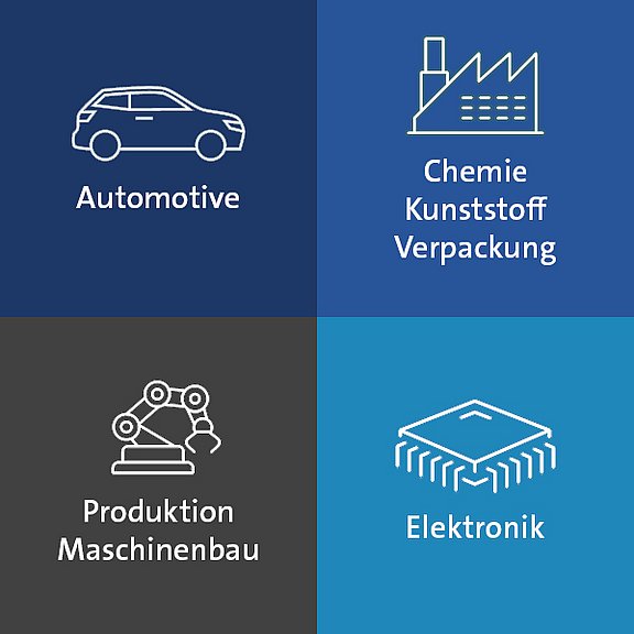 Grafik industie netzwerk cluster